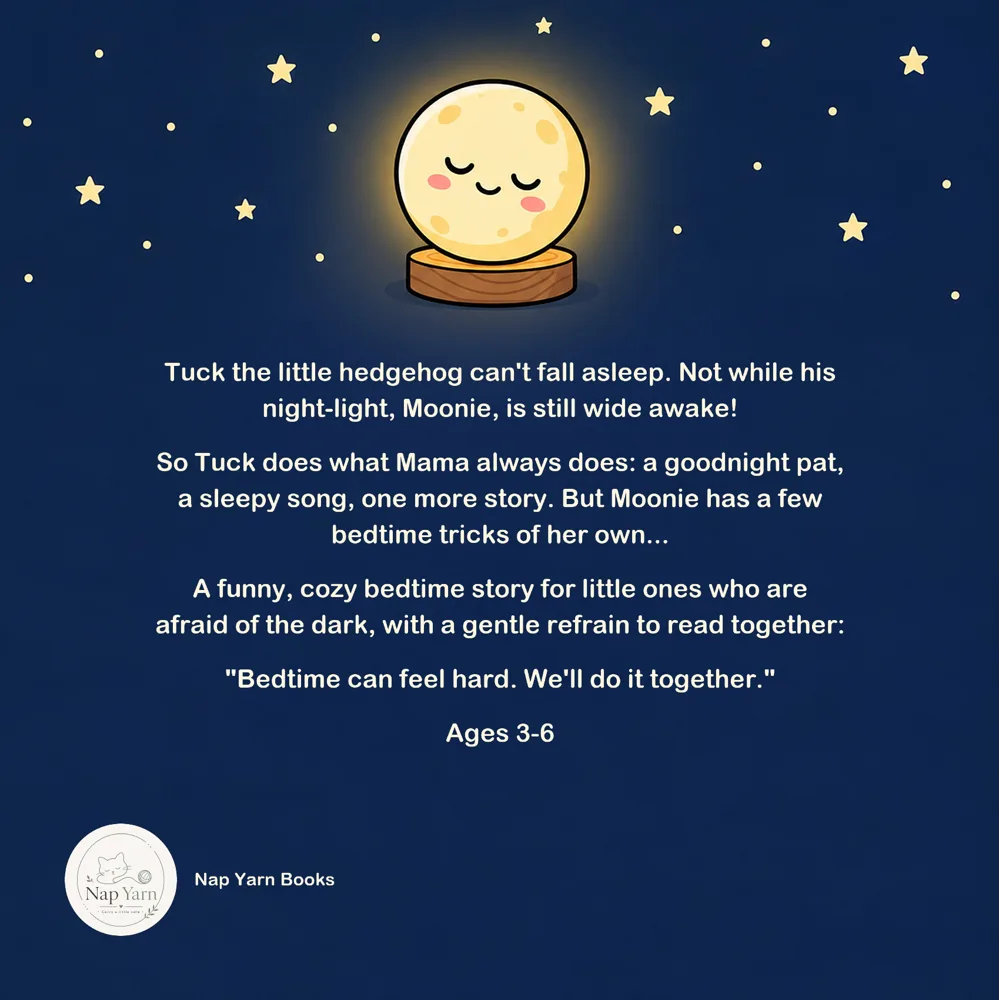 Back cover with the book description and the Nap Yarn Books badge